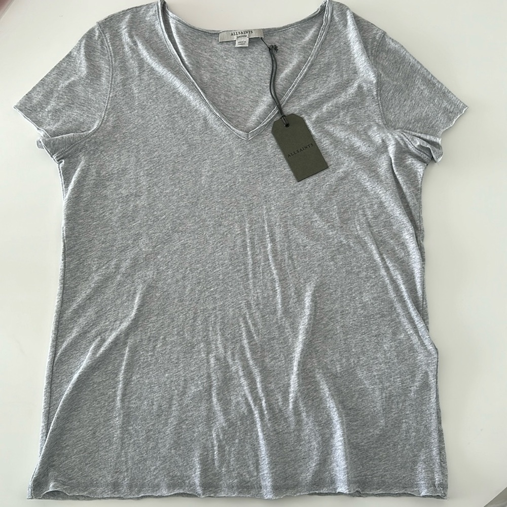 NWT! All Saints Emelyn Tonic Tee • Grey • Size Medium